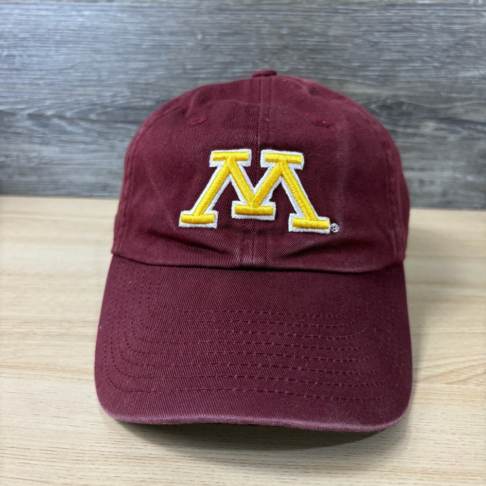 Minnesota Golden Gophers Hat Cap Strap Back Womens Maroon Gold‎ New Era Retro - Picture 2 of 11